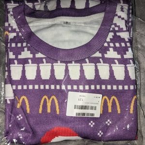 Purple Grimace Holiday Knit Sweaters